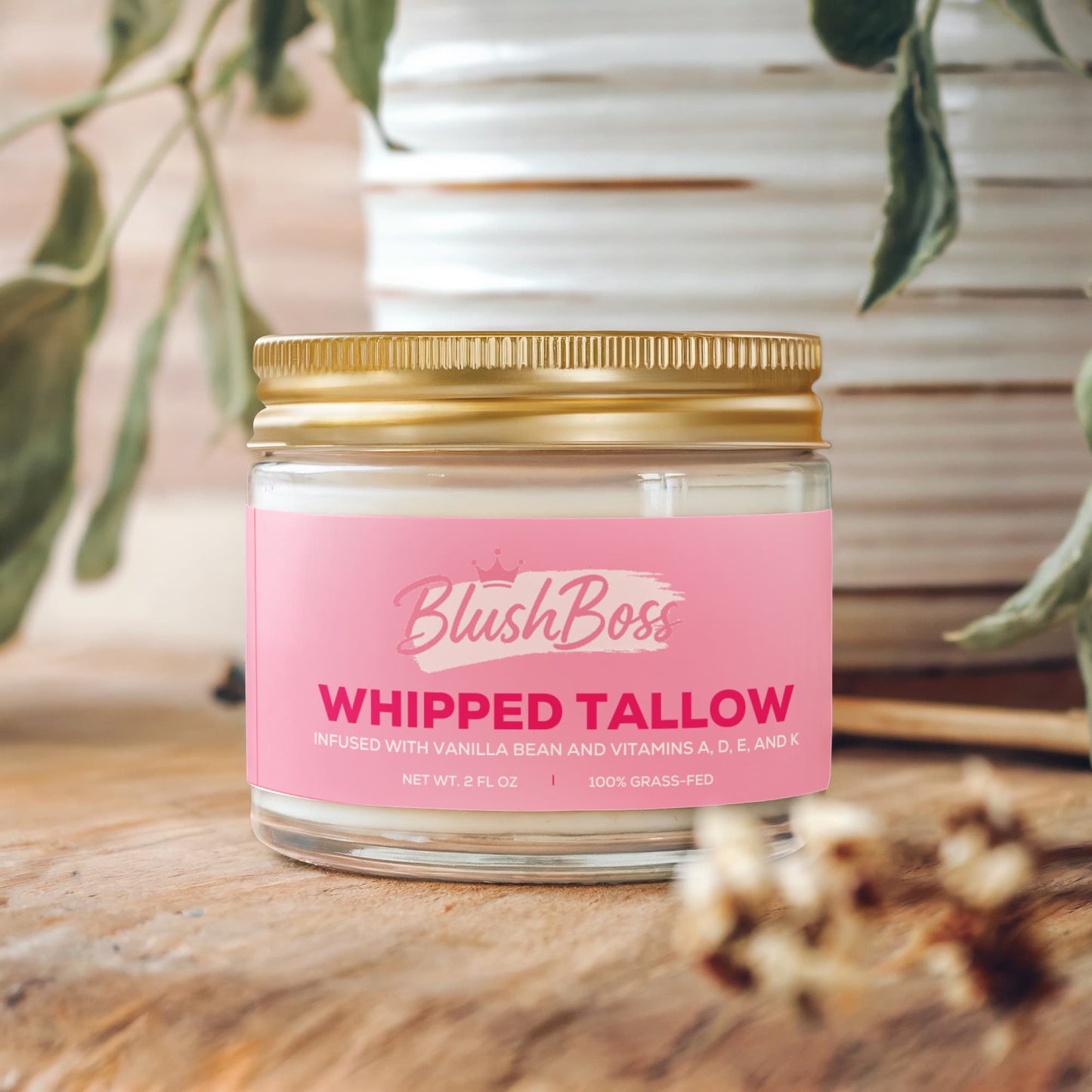 Blush Boss™ Whipped Grass-Fed Tallow Balm with Vanilla Bean
