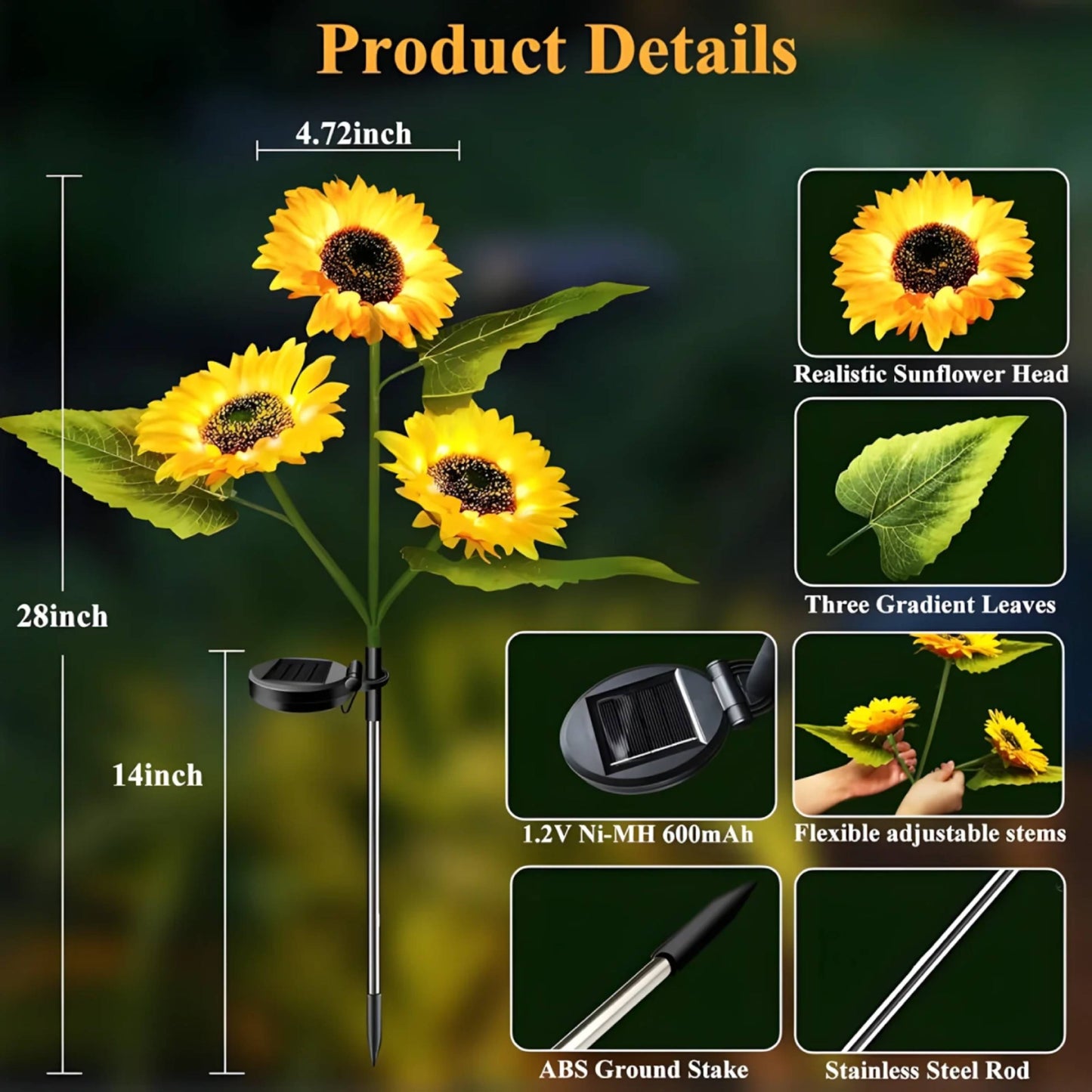 SunGlow™ Sunflower LED Lights