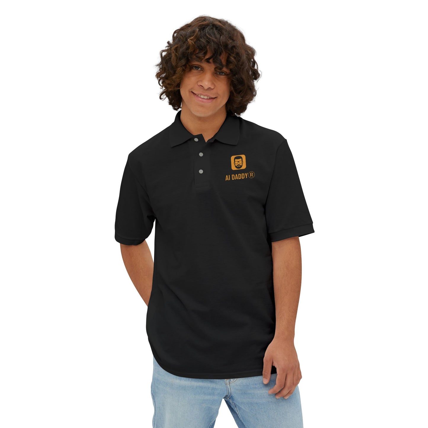 Men's Piqué Polo —AI DADDY