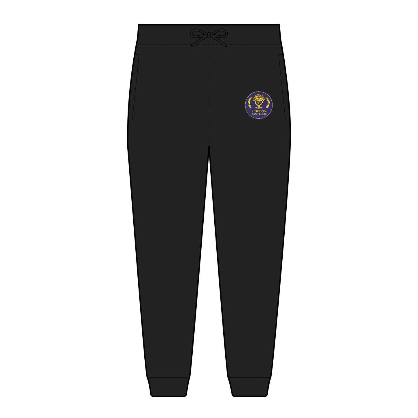 Kingdom Couple Co. Premium Unisex Embroidered Fleece Joggers