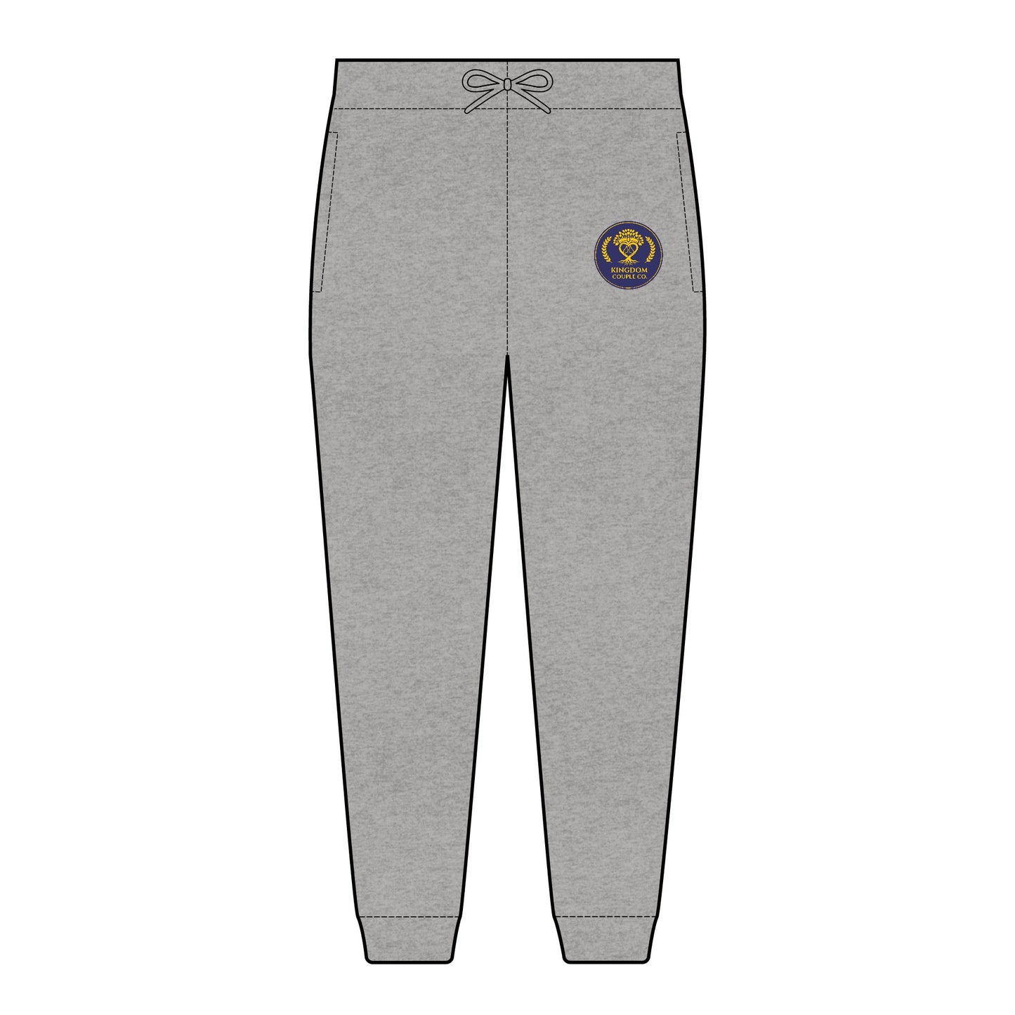Kingdom Couple Co. Premium Unisex Embroidered Fleece Joggers