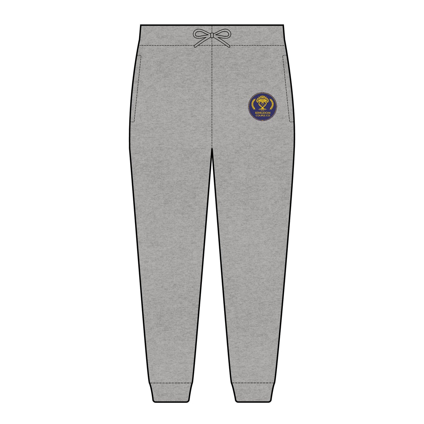 Kingdom Couple Co. Premium Unisex Embroidered Fleece Joggers