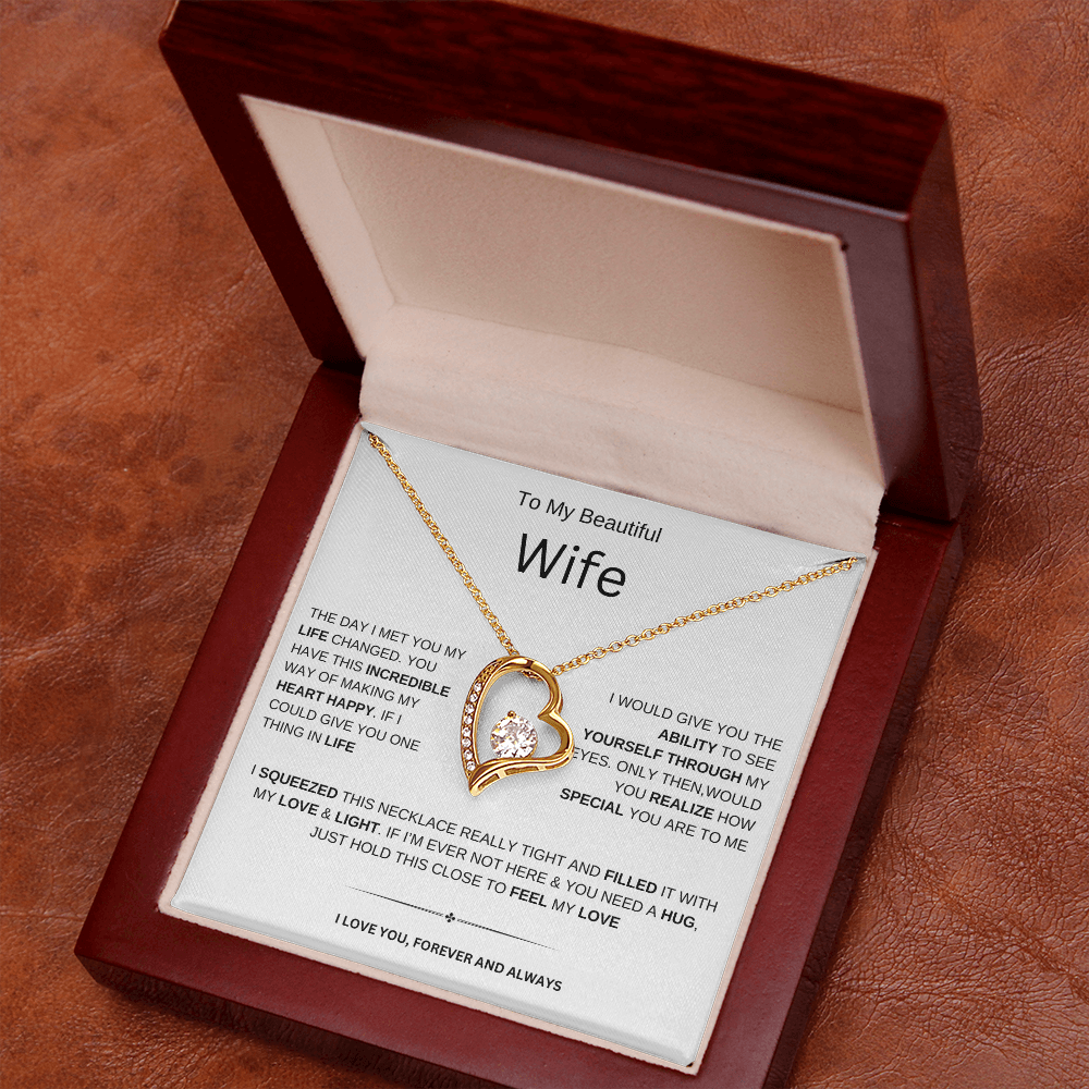 To My Beautiful Wife| Forever | Necklace