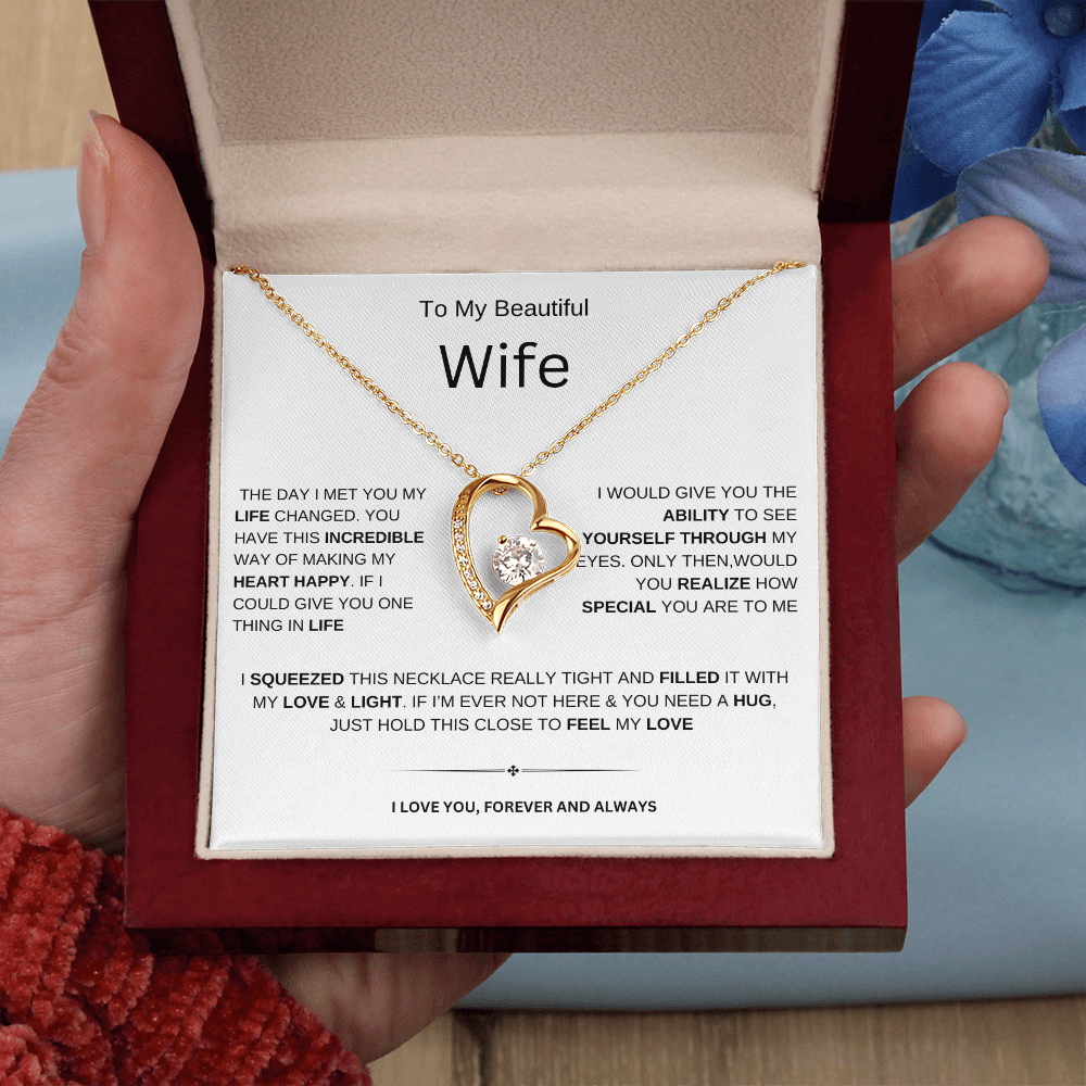 To My Beautiful Wife| Forever | Necklace