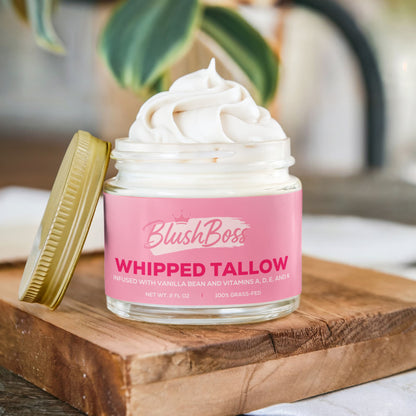 Blush Boss™ Whipped Grass-Fed Tallow Balm with Vanilla Bean