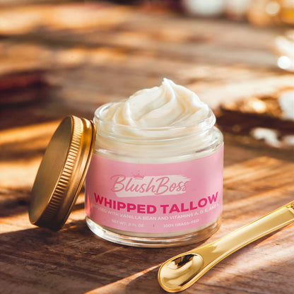 Blush Boss™ Whipped Grass-Fed Tallow Balm with Vanilla Bean