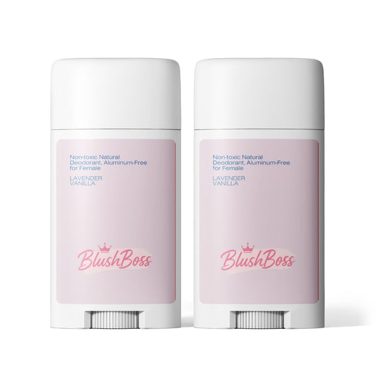 Blush Boss 2 Pack Non-toxic Natural Deodorant, Aluminum-Free