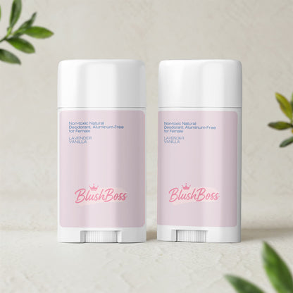Blush Boss 2 Pack Non-toxic Natural Deodorant, Aluminum-Free