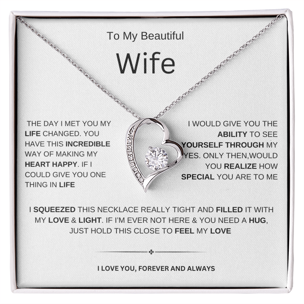 To My Beautiful Wife| Forever | Necklace
