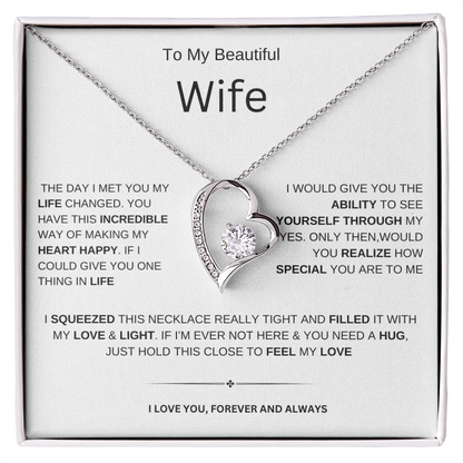 To My Beautiful Wife| Forever | Necklace