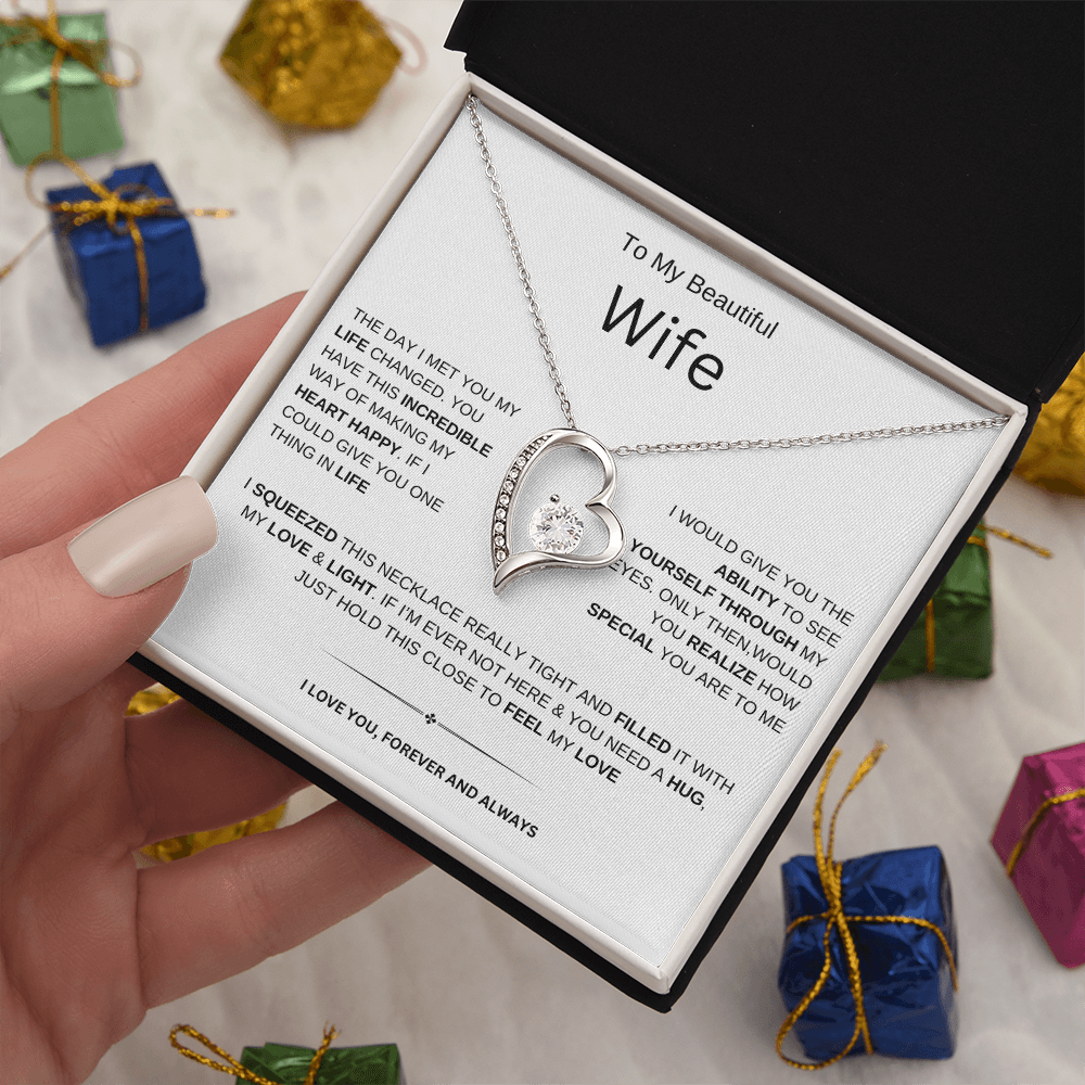 To My Beautiful Wife| Forever | Necklace