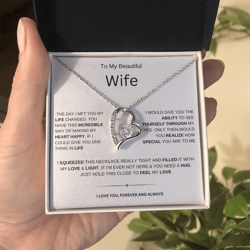 To My Beautiful Wife| Forever | Necklace
