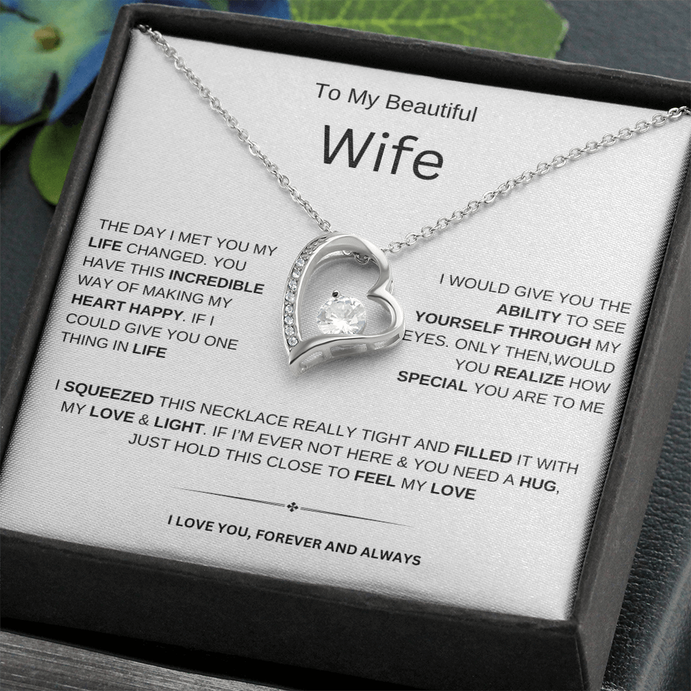 To My Beautiful Wife| Forever | Necklace