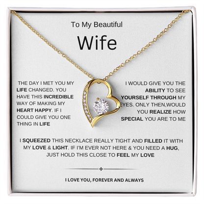 To My Beautiful Wife| Forever | Necklace