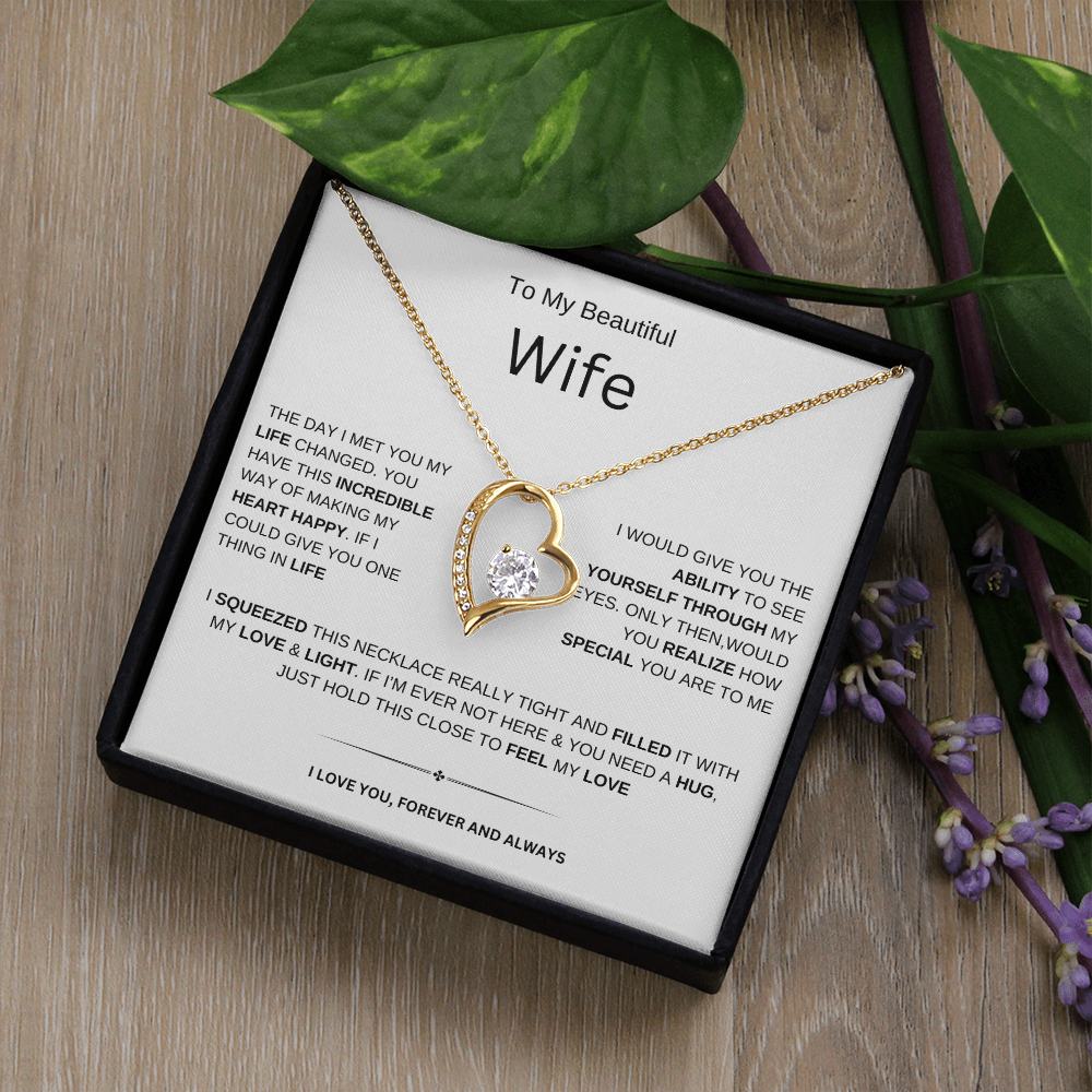 To My Beautiful Wife| Forever | Necklace