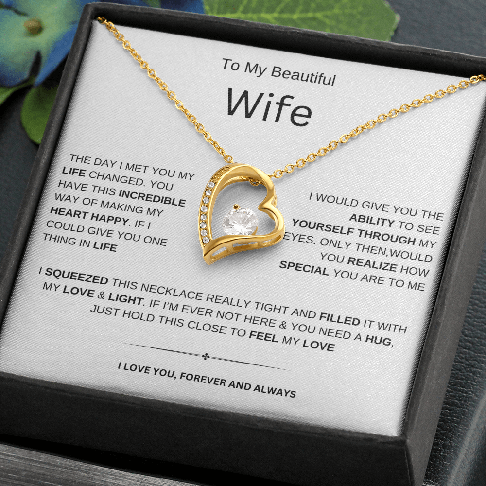 To My Beautiful Wife| Forever | Necklace