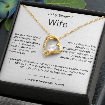 To My Beautiful Wife| Forever | Necklace