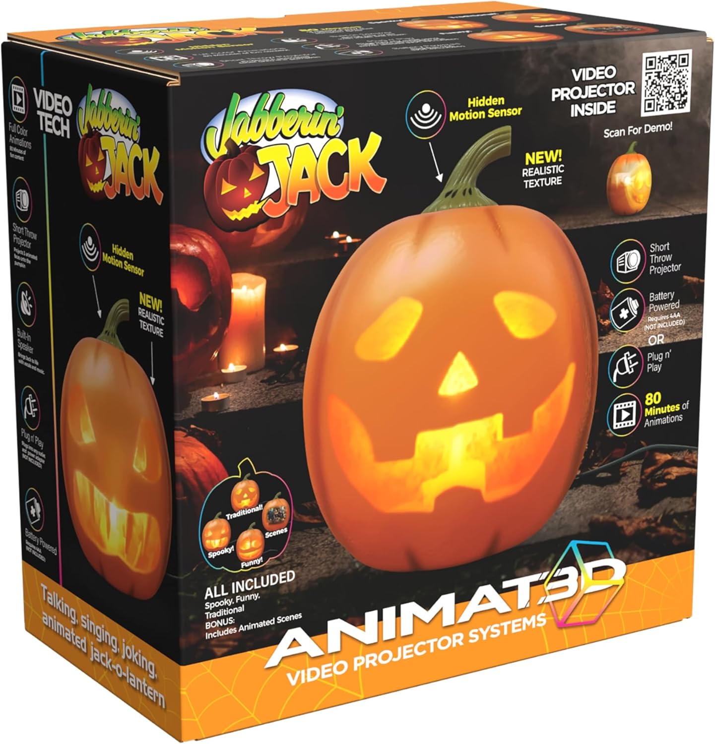 “Spooky Jack™ – The Talking Animated Pumpkin”
