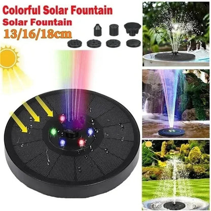 Colorful Eco Solar Fountain Kit
