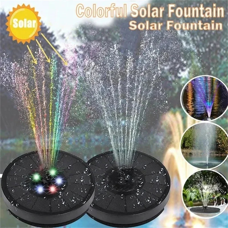 Colorful Eco Solar Fountain Kit