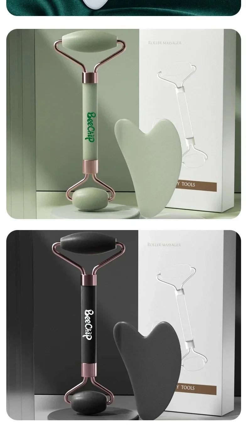 GlowGlee Facial Roller Set