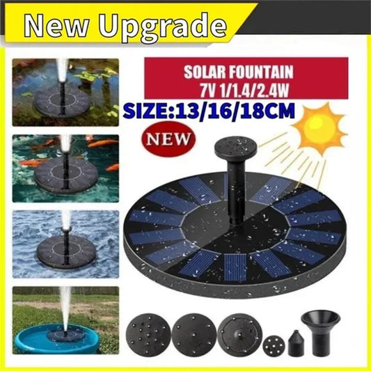 Colorful Eco Solar Fountain Kit