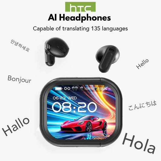 LingoBuds Pro™ – AI Wireless Earbuds | LED Display | Translate 135 Languages | Long Battery