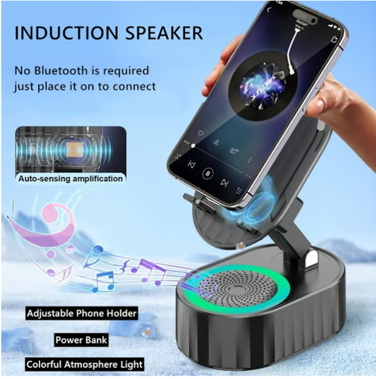 AmpStand™ Pro Cellphone stand with induction speaker